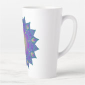 Tasse Latte Fleur De Vie - Mandala Indien 3 (Droite)