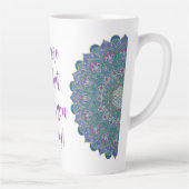 Tasse Latte Fleur de Vie - Mandala Style Inde 1 (Droite)