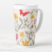 Tasse Latte Fleur grande latte Musique (Angle droit)