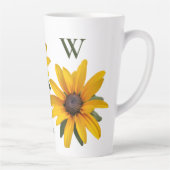 Tasse Latte Fleur Jaune Moderne Simple Noir Eyed Susan (Droite)