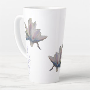 Tasse Latte Fleur Lily d'eau Maureen Girard