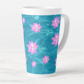 Tasse Latte Fleur Lotus (Angle droit)