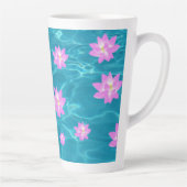 Tasse Latte Fleur Lotus (Droite)
