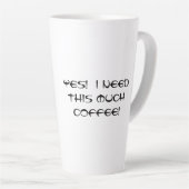 Tasse Latte Fleur Lotus avec latte d'attitude (Angle droit)