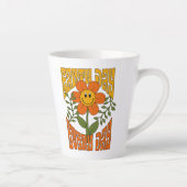 Tasse Latte Fleur marguerite rétro des années 70 (Droite)