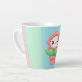 Tasse Latte Fleur mignonne, capricieuse en pot (Angle gauche)