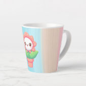 Tasse Latte Fleur mignonne, capricieuse en pot (Angle droit)