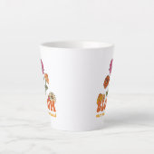 Tasse Latte Fleur Où vous êtes planté (Devant)