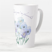 Tasse Latte Fleur où vous êtes planté (Angle droit)