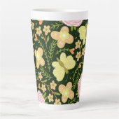 Tasse Latte Fleur papillon (Devant)