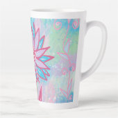 Tasse Latte Fleur Pastel à main mignonne (Droite)