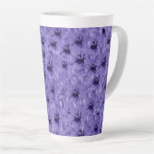Tasse Latte Fleur pourpre (Angle droit)