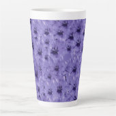 Tasse Latte Fleur pourpre (Devant)