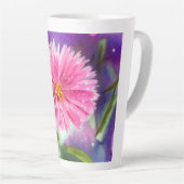 Tasse Latte Fleur pourpre (Angle droit)