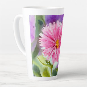 Tasse Latte Fleur pourpre