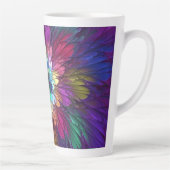 Tasse Latte Fleur psychédélique colorée Art fractal Abstrait (Droite)
