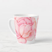 Tasse Latte Fleur Punk Illustrée à la Main (Angle gauche)