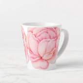 Tasse Latte Fleur Punk Illustrée à la Main (Angle droit)