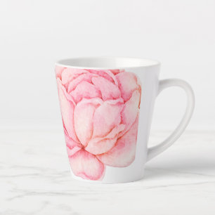 Tasse Latte Fleur Punk Illustrée à la Main