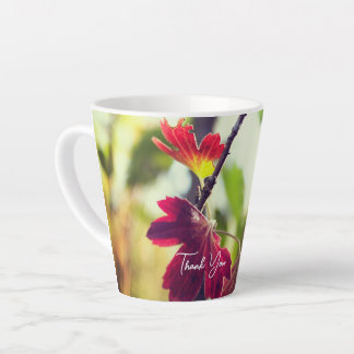 Tasse Latte Fleur Romantique Boho – Remerciements Fantastique