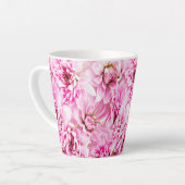 Tasse Latte Fleur rose Chrysanthemum (Angle gauche)