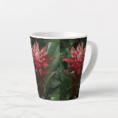 Tasse Latte Fleur rouge (Angle droit)