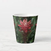 Tasse Latte Fleur rouge (Devant)