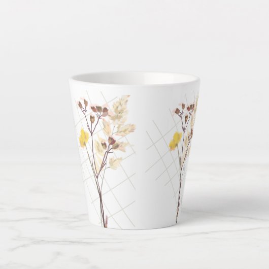 Tasse Latte Fleur sauvage (Devant)