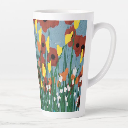Tasse Latte Fleur sauvage (Droite)