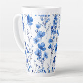 Tasse Latte Fleur sauvage du papier Motif-98186 (Angle gauche)