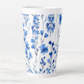 Tasse Latte Fleur sauvage du papier Motif-98186 (Devant)