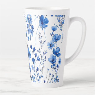 Tasse Latte Fleur sauvage du papier Motif-98186
