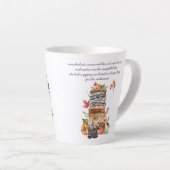 Tasse Latte Fleur sauvage tzigane d'automne | Illustration aqu (Angle droit)