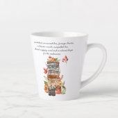 Tasse Latte Fleur sauvage tzigane d'automne | Illustration aqu (Droite)