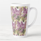 Tasse Latte Fleur violette Lilacs chic (Droite)
