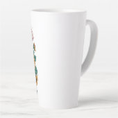 Tasse Latte Fleurir avec grâce (Angle droit)