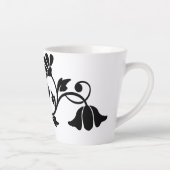 Tasse Latte fleuris-fleurs-motifs (Droite)