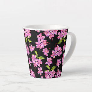 Tasse Latte Fleurs