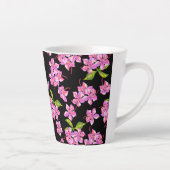 Tasse Latte Fleurs (Droite)