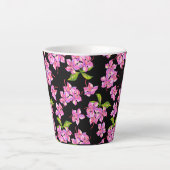 Tasse Latte Fleurs (Devant)