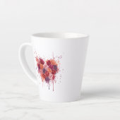 Tasse Latte Fleurs (Angle gauche)