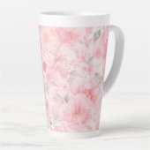 Tasse Latte Fleurs aquarelles Blush Bloom (Angle droit)