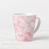 Tasse Latte Fleurs aquarelles Blush Bloom (Angle droit)
