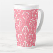 Tasse Latte Fleurs blanches Art nouveau (Angle droit)