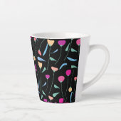 Tasse Latte Fleurs colorées (Droite)