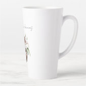 Tasse Latte Fleurs Crème d'Ivoire Marron Chocolat (Droite)
