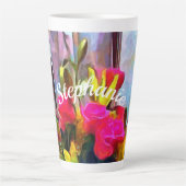 Tasse Latte Fleurs d'amour PM0001 (Devant)