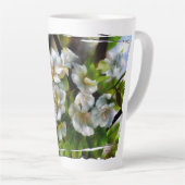Tasse Latte Fleurs d'Apple (Angle droit)