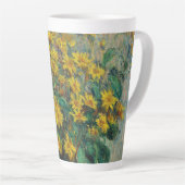 Tasse Latte Fleurs d'artichauts de Jérusalem par Claude Monet (Angle droit)