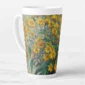 Tasse Latte Fleurs d'artichauts de Jérusalem par Claude Monet (Angle gauche)